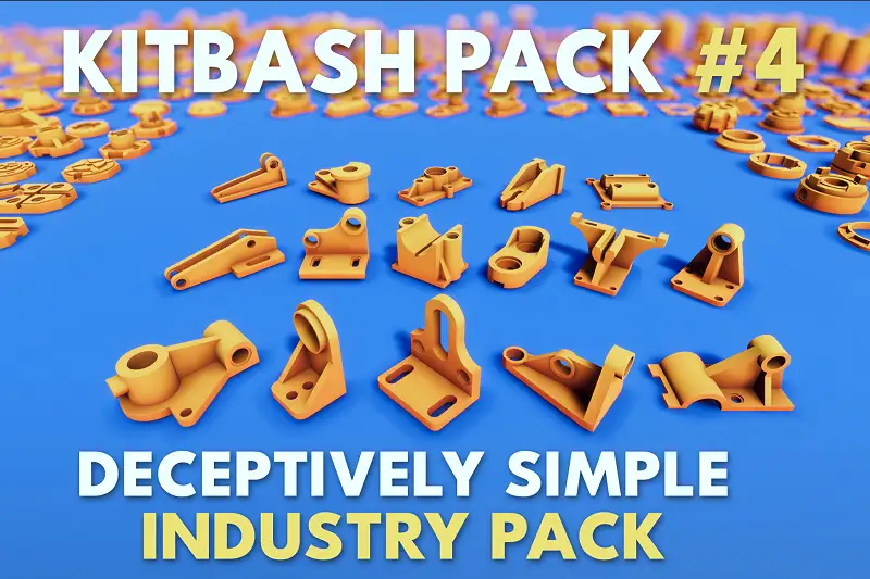 Simple Industry Kitbash #4 Asset Image