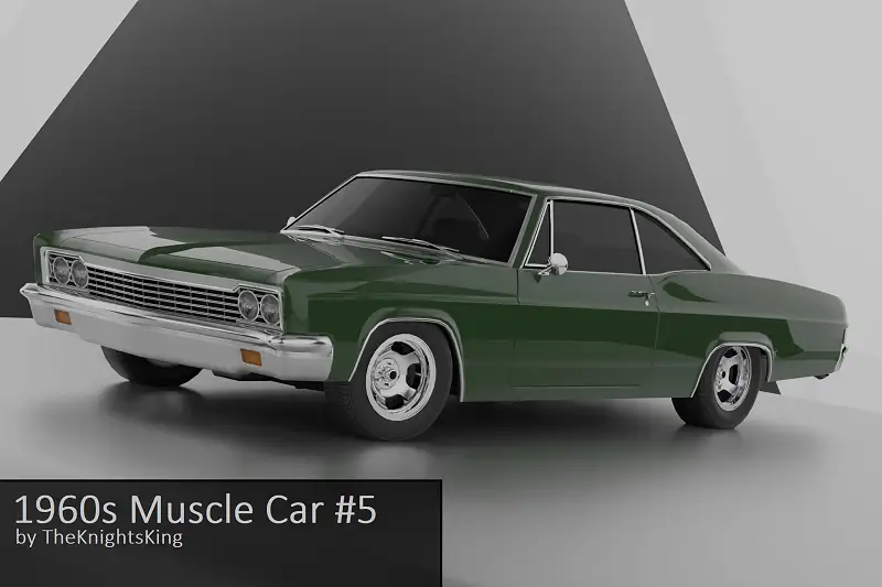 1960s Muscle Car #5 Asset Thumbnail