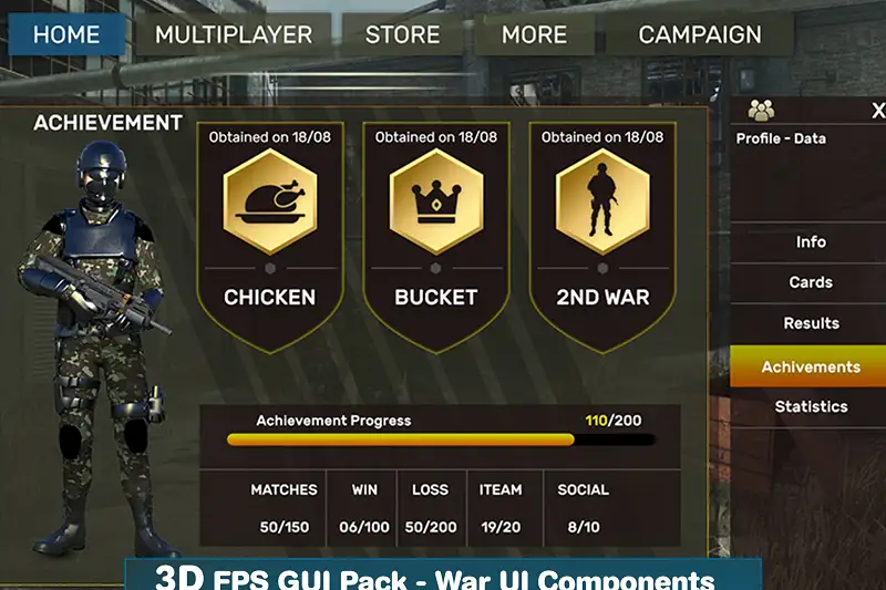 Shooting Ui-Fps-Game Ui-Pack Asset Thumbnail