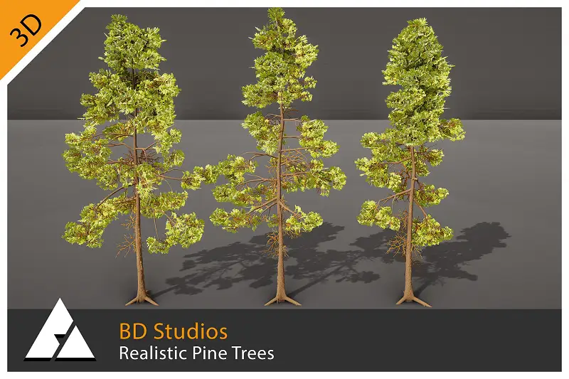 Realistic Pine Trees for Unity Asset Thumbnail