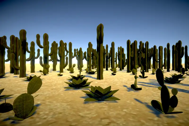 Desert Vegetation (Cactus Package) Asset Thumbnail