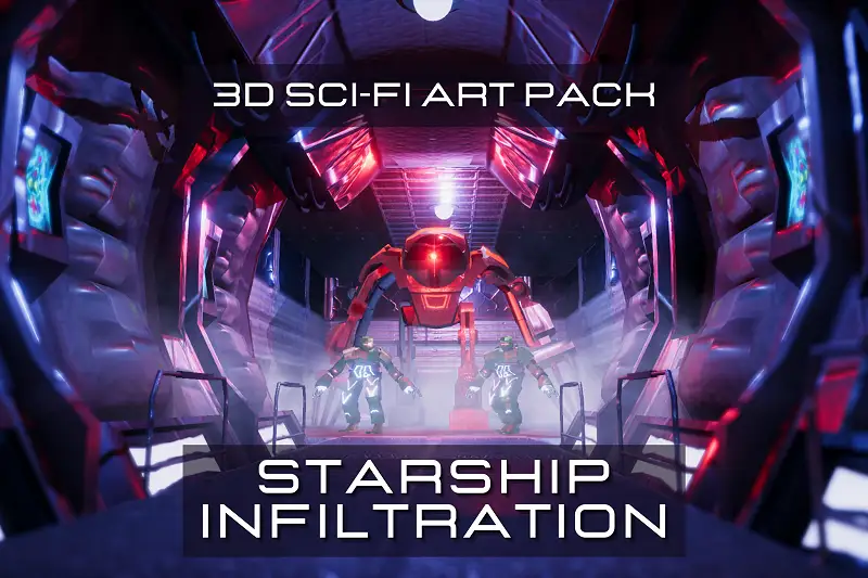 Starship Infiltration - Sci-Fi 3D Art Pack Asset Thumbnail