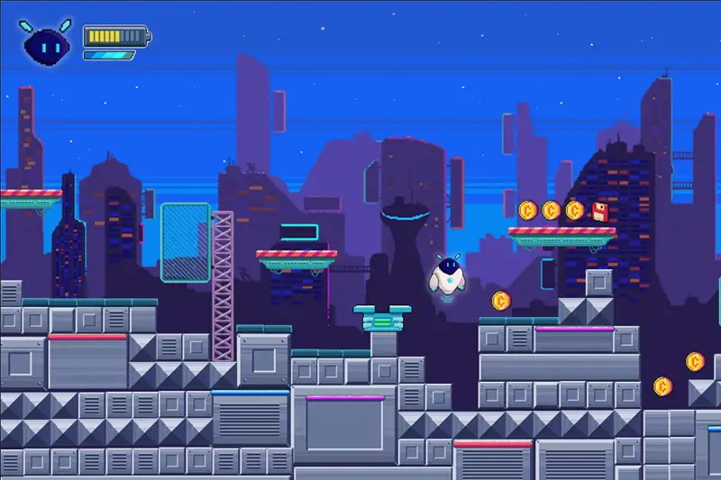 Sci-Fi 2D Platformer Tileset Asset Thumbnail