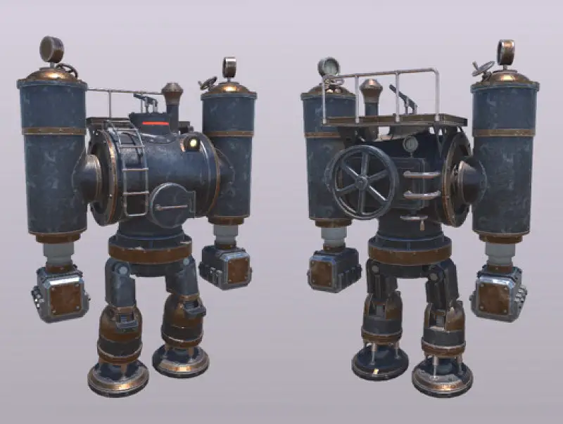 Steampunk Robot 3 Asset Thumbnail