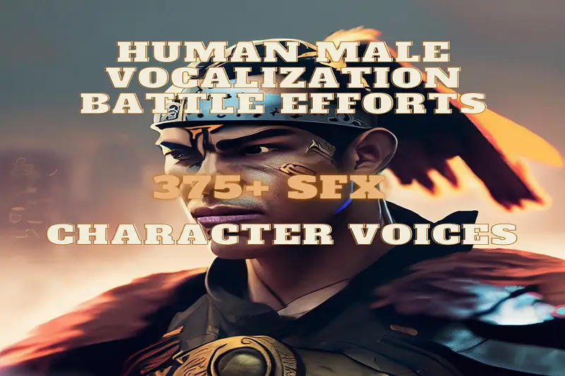Human Male Vocalization Battle Efforts & Character Voices Asset Thumbnail
