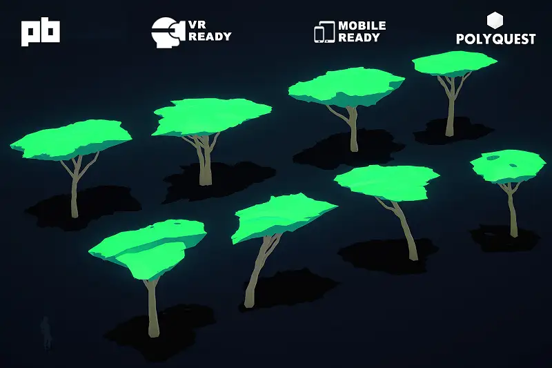 Stylized Jungle Trees Asset Thumbnail