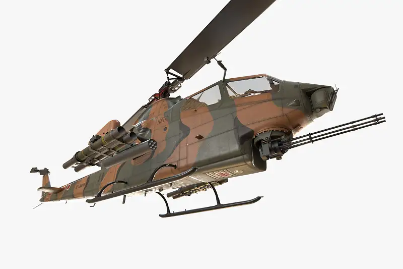 AH-1S Japan Self-Defense Cobra Helicopter Model Asset Thumbnail