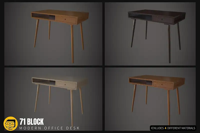Modern Office Desk Asset Thumbnail