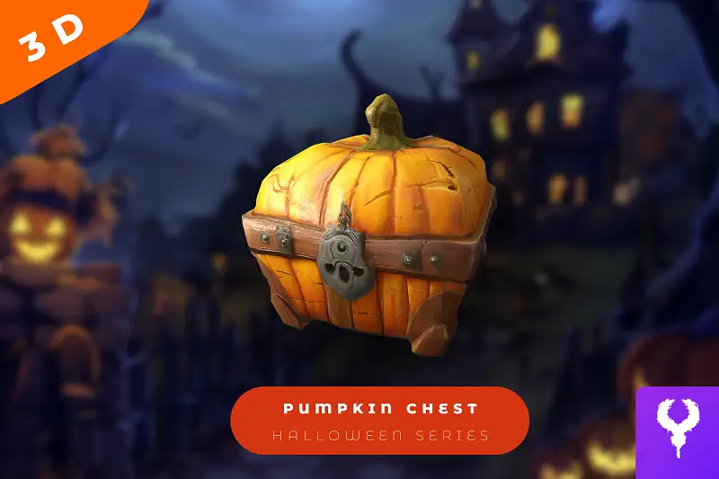 Cartoon Pumpkin Chest Asset Thumbnail