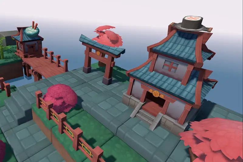 Cube World Asia: Grid-Based Environment Assets Asset Thumbnail