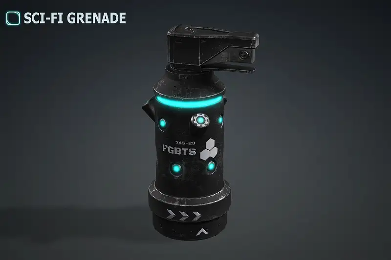 Sci-fi Grenade Asset Thumbnail