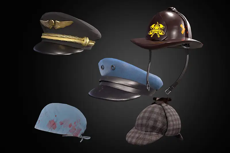 Worker Hat Pack Asset Thumbnail