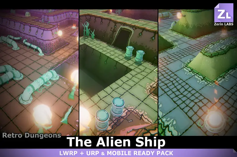 Alien Spaceship Environment Kit Asset Thumbnail