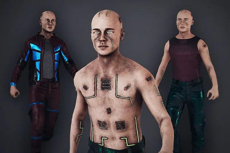 Azur Cyber Man Asset Thumbnail