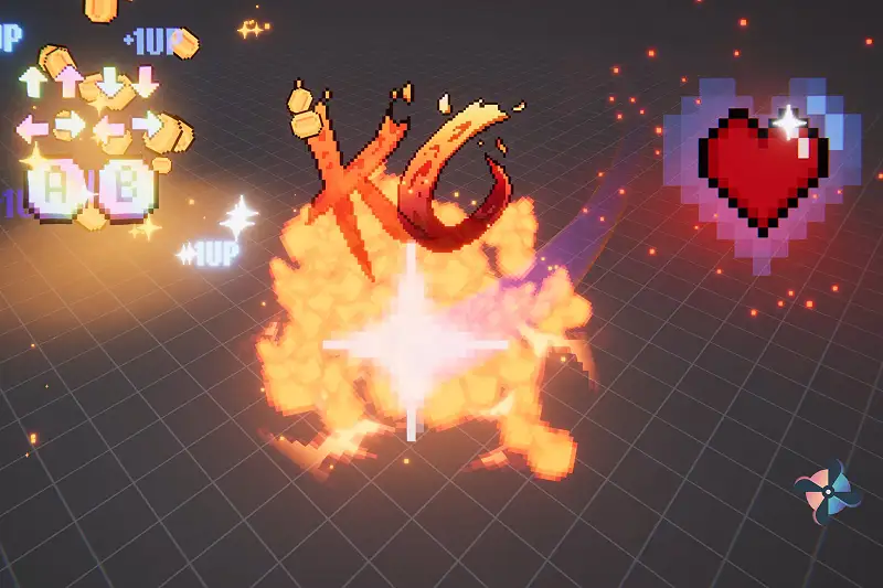 Arcade Pixel Retro VFX Magic Asset Thumbnail