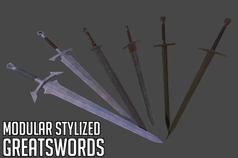 Modular Stylized Greatswords Asset Thumbnail