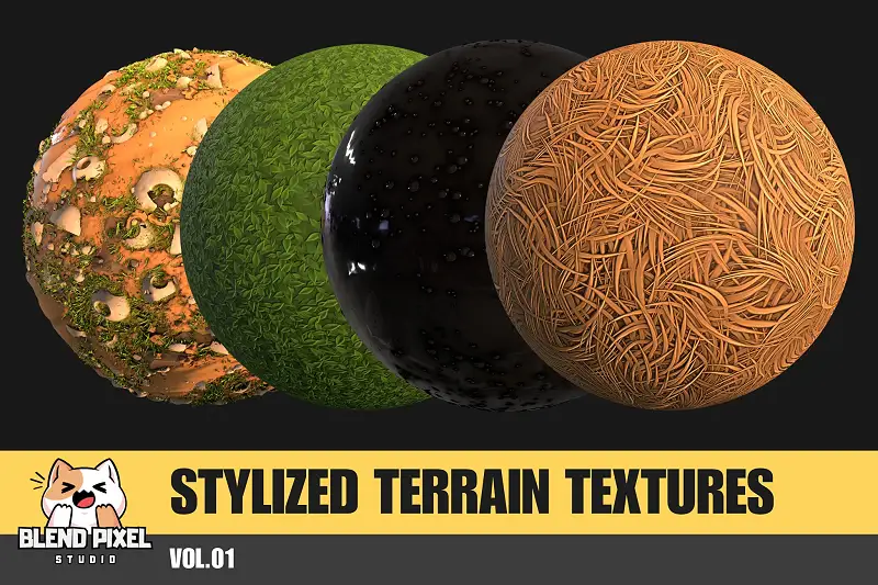 Stylized Terrain Textures - Vol.01 Asset Thumbnail