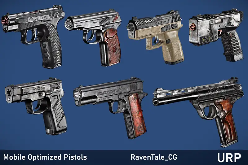 Mobile Optimized Weaponry Vol01-Pistols Asset Thumbnail