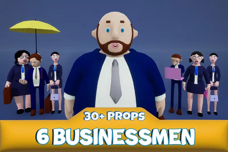 Businessmen Pack with Props v2.0 Asset Thumbnail