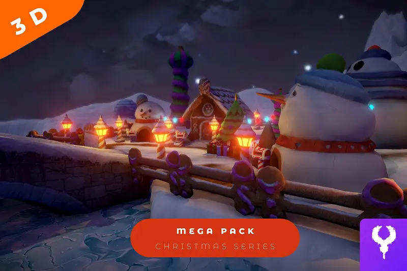 Cartoon Christmas Megapack Asset Thumbnail