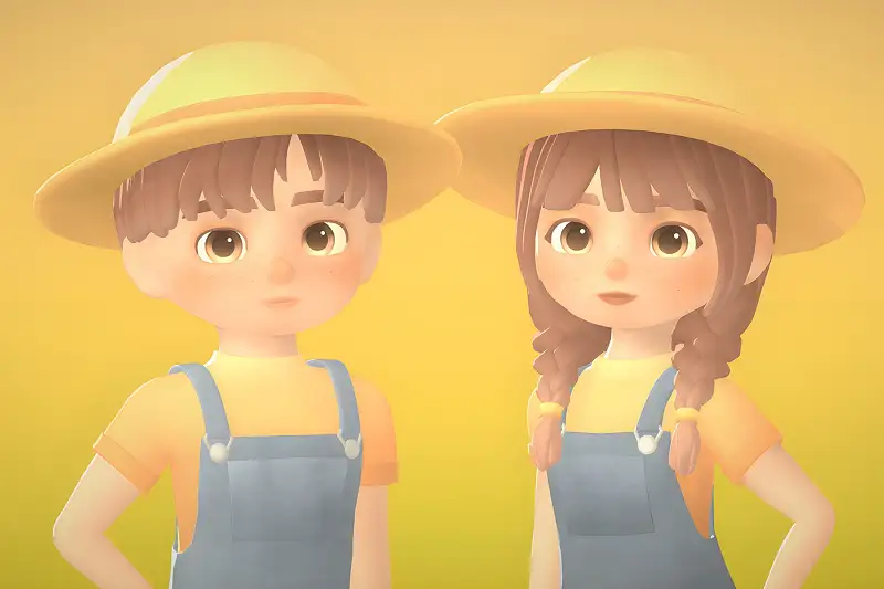 Farmers: Girl and Boy Asset Thumbnail