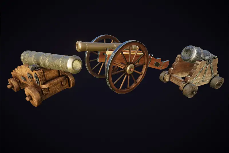 Realistic Medieval Cannons Pack Asset Thumbnail