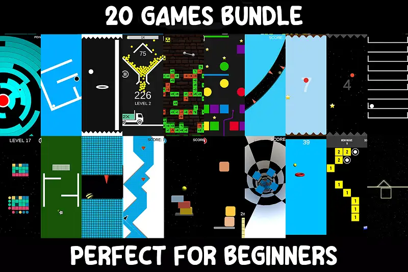 20 Game Source Code Bundle for Unity Asset Thumbnail