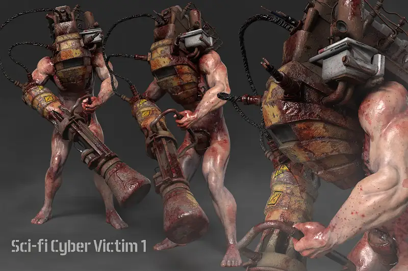 Sci-fi Cyber Victim 2 Asset Thumbnail