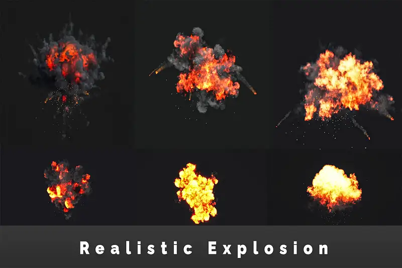 Realistic Explosion Asset Thumbnail