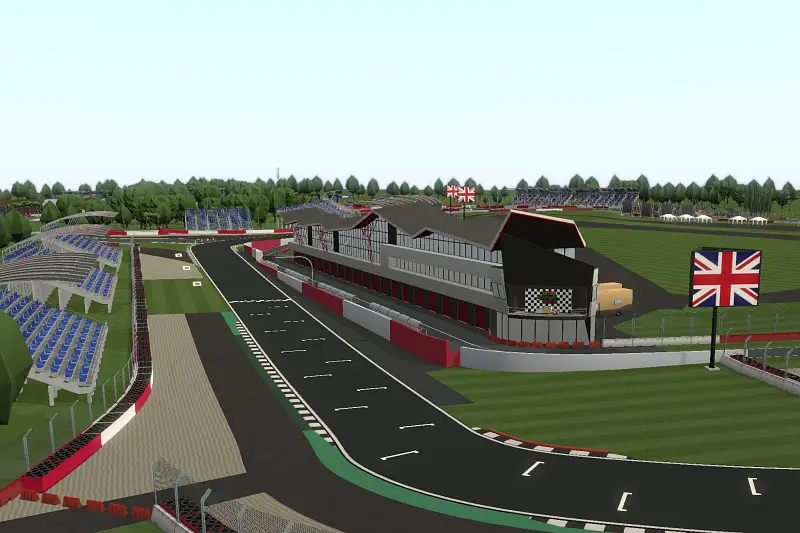 Cartoon Race Track Silverstone Asset Thumbnail