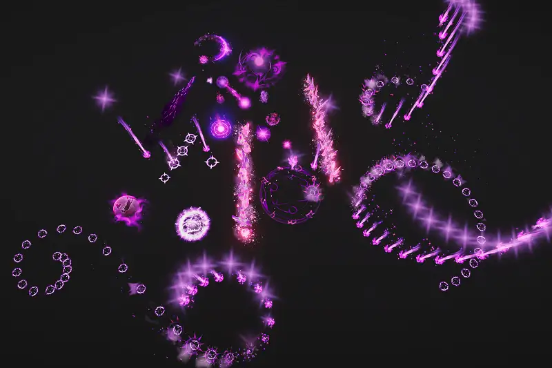 Arcane Mage RPG Magic Spells (45 VFX) Asset Thumbnail
