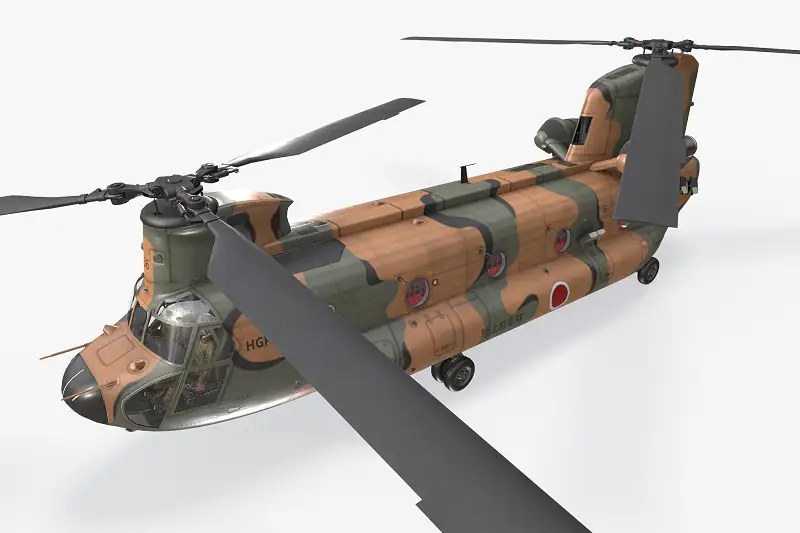 CH-47J Chinook JGSDF Complex Animation Package Asset Thumbnail