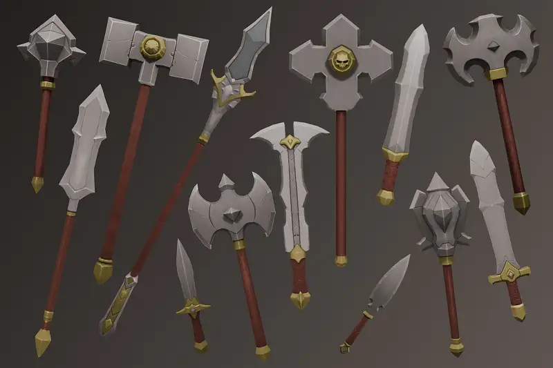 Stylized Melee Weapon Pack Asset Thumbnail