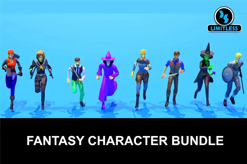 Fantasy Character Bundle Asset Thumbnail