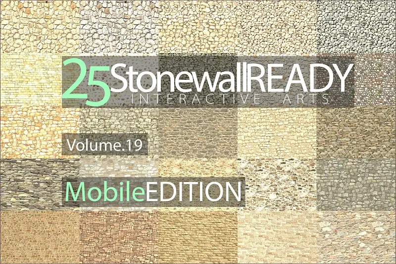 25 Stone Wall Materials Ready, Volume. 19 Asset Thumbnail