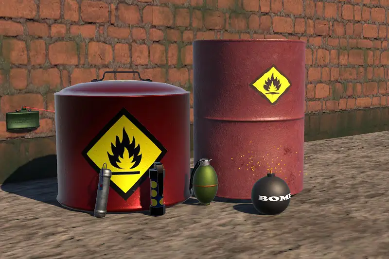 3D Explosive Assets Pack Asset Thumbnail