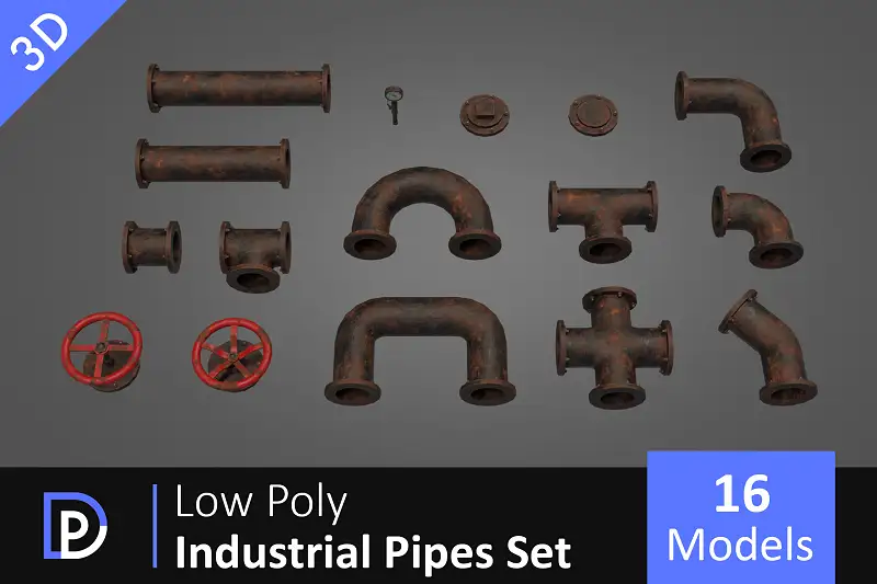 Old Industrial Pipes Asset Thumbnail