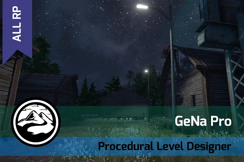 GeNa Pro - Level Designer, Villages, Roads & Rivers for Unity Asset Thumbnail