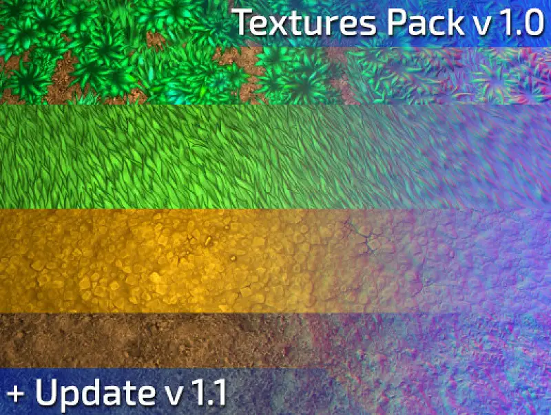 Cartoon Ground Tileable Textures + Normal Asset Thumbnail