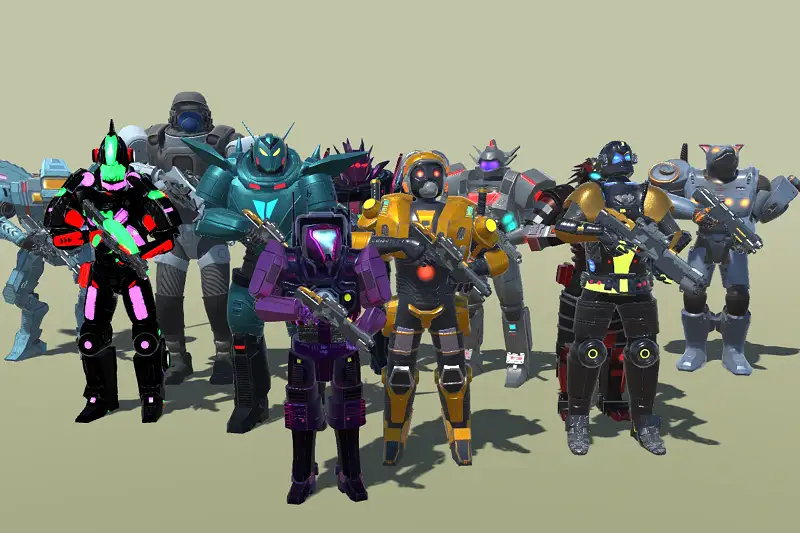 Sci-Fi Warrior Robot Pack Asset Thumbnail