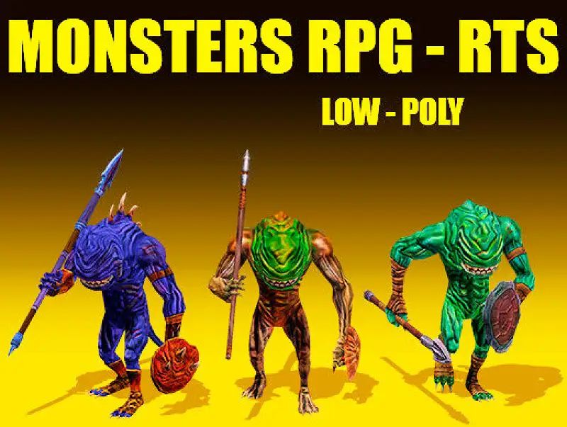 Fantasy Сharacter Troglodit - Strategy, RPG, Mobile games. Asset Image