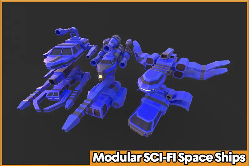 Modular Space Ship Pack Asset Thumbnail