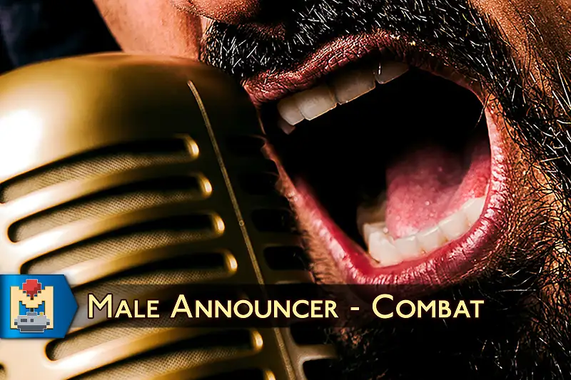 Combat Game Male Voice Announcer Asset Thumbnail