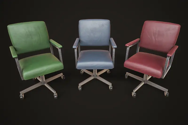 Vintage Office Chair 1970s Asset Thumbnail