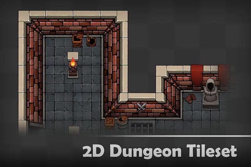 2D Dungeon Tileset Asset Thumbnail