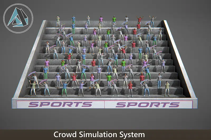 Crowd Simulation System Asset Thumbnail