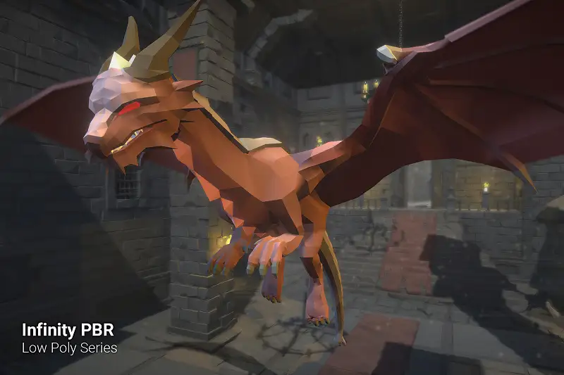 Low Poly Character - Dragons - Fantasy RPG Asset Thumbnail