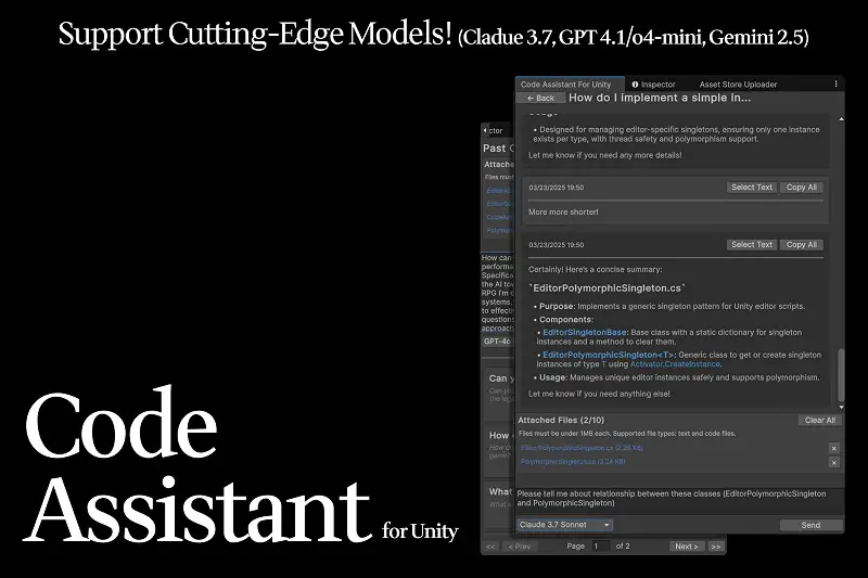 Code Assistant for Unity - Chat with your AI Asset Image