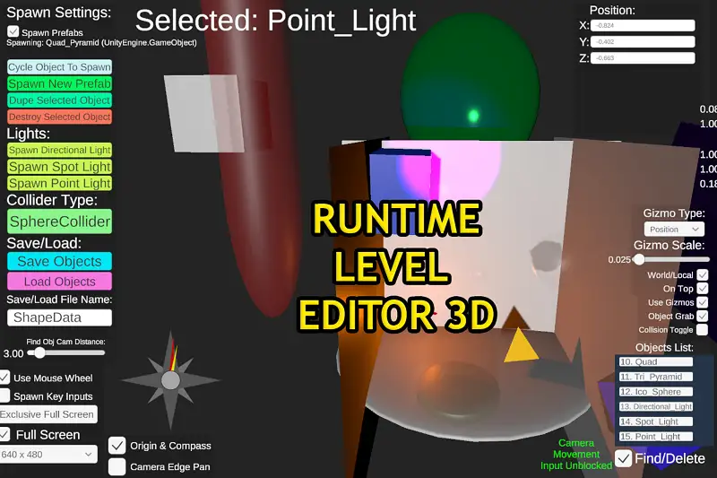 Runtime Level Editor 3D Asset Thumbnail