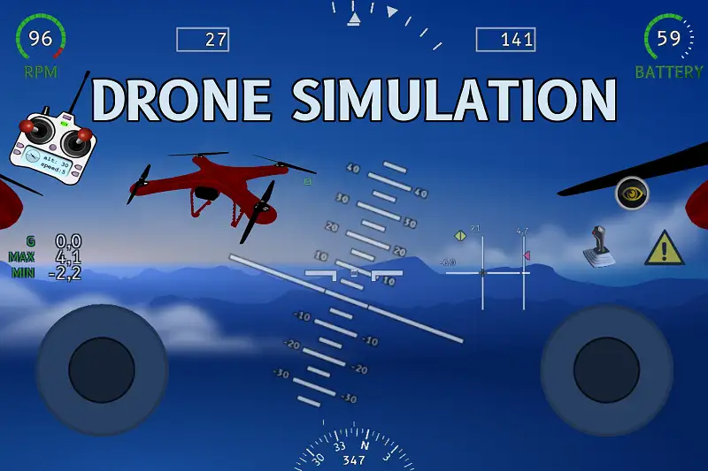 Drone Simulation (Physics + Inputs + GUI) Asset Thumbnail